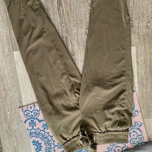 Dynamite belted dress pant joggers